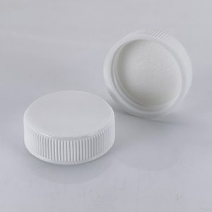 28 400 28mm plastic screw on cap ribbed skirt & smooth skirt