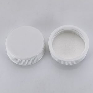 28 400 28mm plastic screw on cap ribbed skirt & smooth skirt