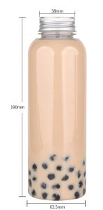 500ML 16OZ Round Tall PET Clear Bottles With Caps For Beverage Drink Packaging 500ml 16oz round tall pet clear bottles with caps for beverage drink packaging