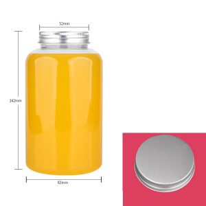 22 OZ 650ML Beverage Smoothie Cup Bottle With Wide Mouth Straw Cap 22 oz