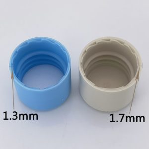 18 415 18mm plastic screw on caps with his liners